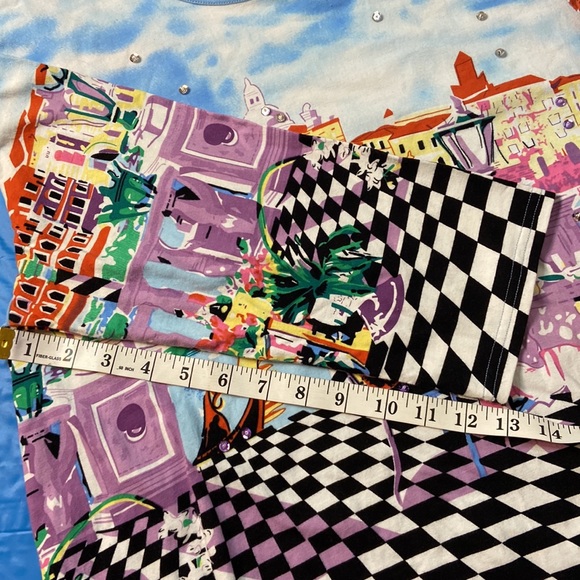 Haband 3/4 sleeve top. Sparkling, size: L, multi color - Picture 5 of 6